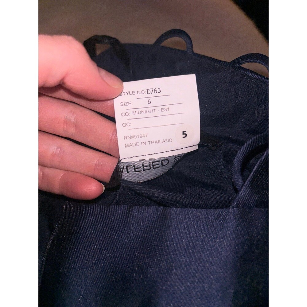Women's Navy Blue Halter Neck Maxi Dress - Picture 10 of 10